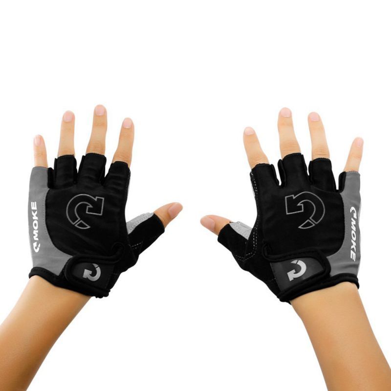 Guantes de ciclismo cortos antideslizantes – Transpirables con acolchado ergonómico