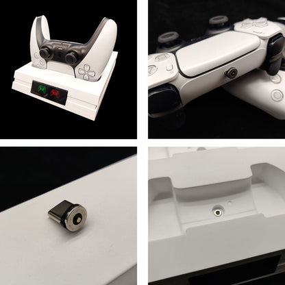 Cargador Magnético para PS5 con Pantalla LED – Base de Carga Rápida para 2 Mandos