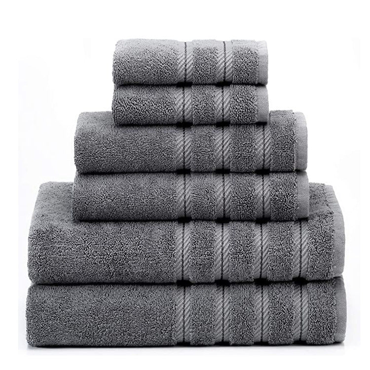 Set de toallas de algodón de fibra larga — Suaves, absorbentes y elegantes