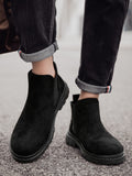 Botines retro para hombre – Plataforma media y estilo urbano