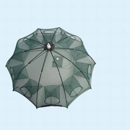 Red trampa automática de pesca plegable – nylon reforzado con cierre superior