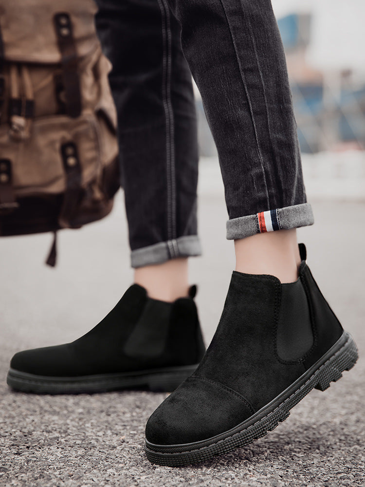 Botines retro para hombre – Plataforma media y estilo urbano