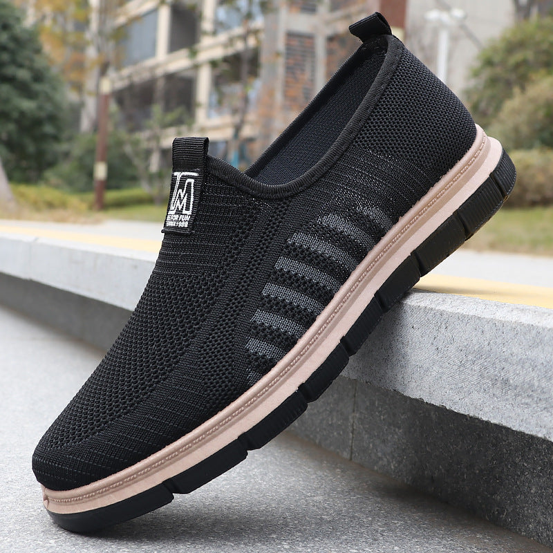 Zapatillas slip-on para hombre — Diseño casual con suela blanda y punta redonda