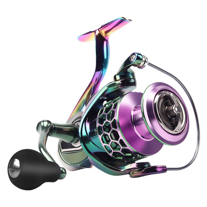 Carrete de pesca metálico profesional para mar – acero inoxidable y rodamientos de alta precisión