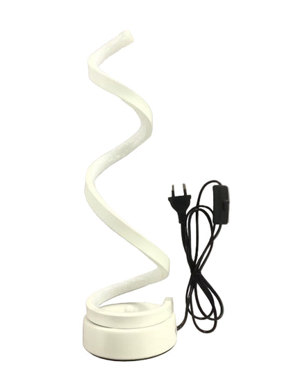 Lámpara de Mesa LED Espiral Moderna – Luz Regulable con Control Remoto