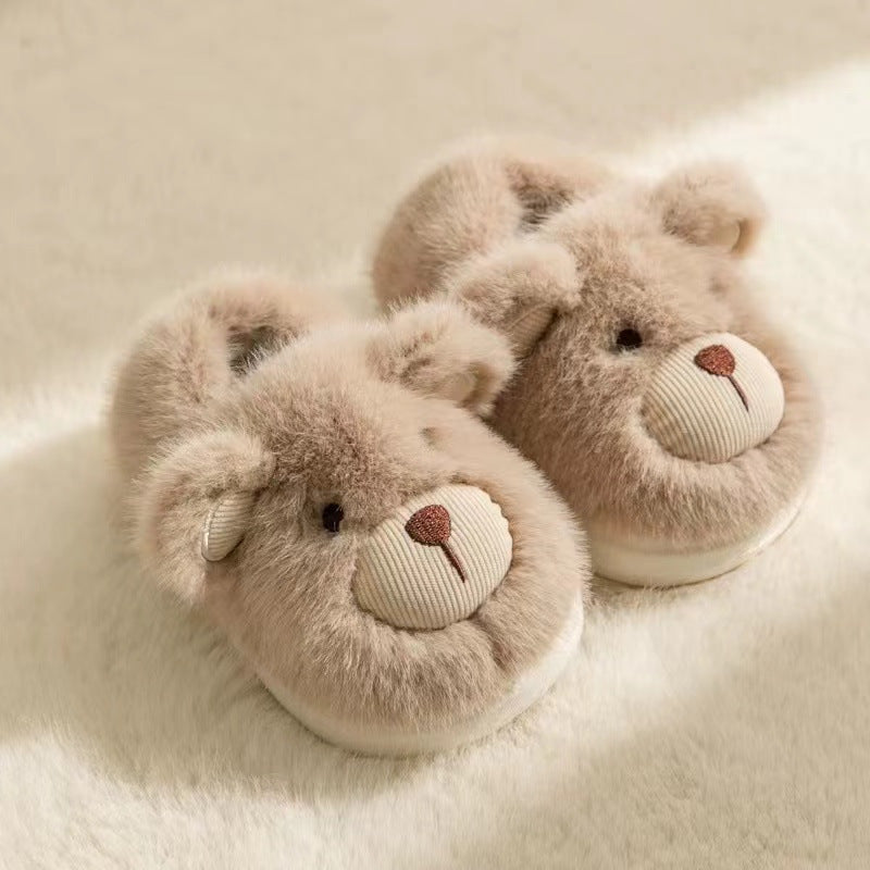 Zapatillas infantiles de peluche – Calzado cálido antideslizante