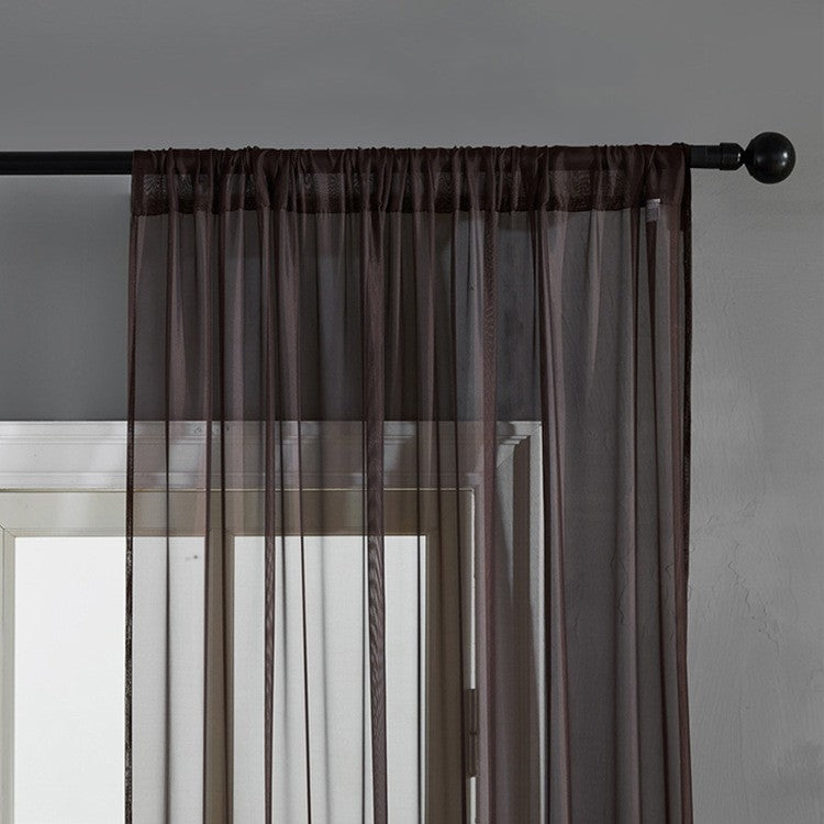 Cortina Moderna de Algodón y Lino – Estilo Minimalista y Transmisión Natural de Luz