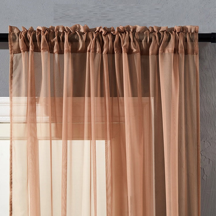Cortina Moderna de Algodón y Lino – Estilo Minimalista y Transmisión Natural de Luz