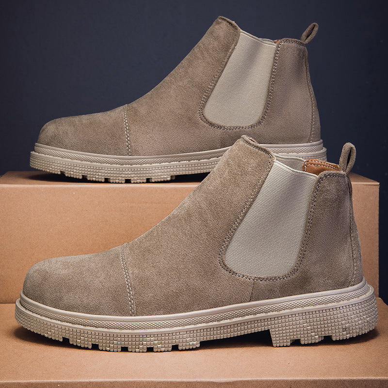 Botines retro para hombre – Plataforma media y estilo urbano