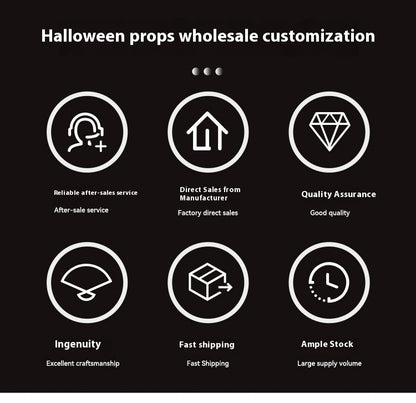 Fantasma Colgante “Niña Roja” – Decoración de Halloween con Brazos Móviles