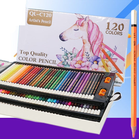 ✏️🎨 Set de 120 Lápices de Colores – Madera de Rosa – Tendencia 2026 🌈✨