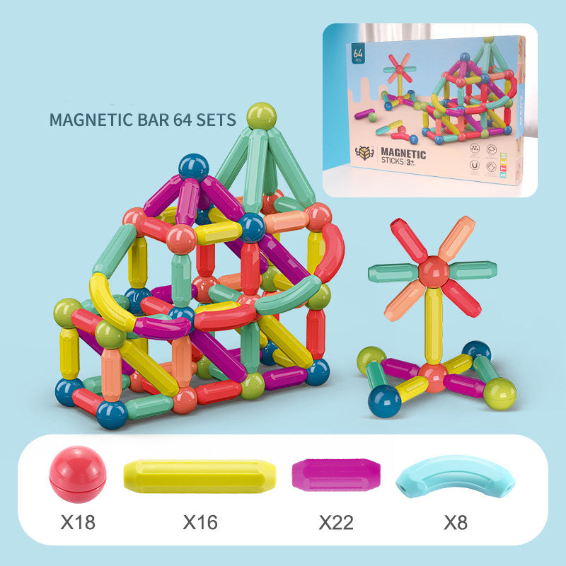 Bloques Magnéticos Infantiles – Juego Educativo de Construcción Creativa