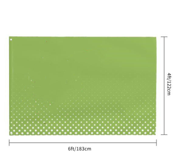 Polyester Outdoor Decorative Banner 4x6ft