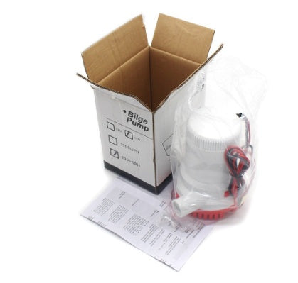 Mini bomba de achique sumergible DC – microbomba 12 V / 24 V para embarcaciones y drenaje