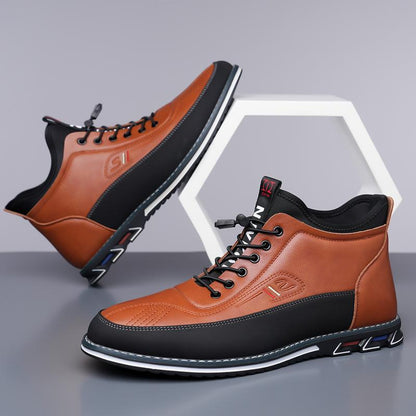 Zapatos de hombre estilo business — Diseño casual con cadena decorativa y forro cálido