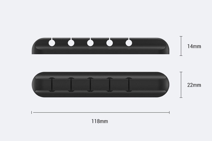Organizador de Cables de Silicona – Clip Multifuncional para Escritorio y Hogar