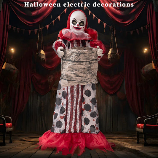 🍬🎃 Muñeca Eléctrica Dulcera Halloween 2026 – Decoración Animada y Divertida 👧✨