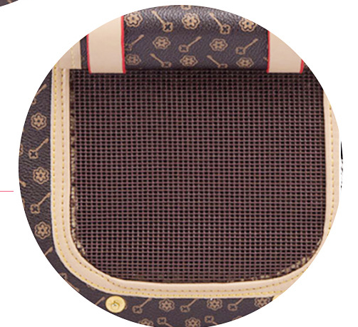 Bolso de viaje para mascotas – Material PU sintético, ligero y elegante para perros y gatos pequeños