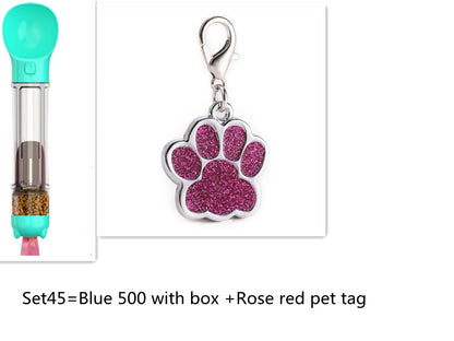 Botella de agua multifuncional para perros – Portátil, ligera y a prueba de fugas