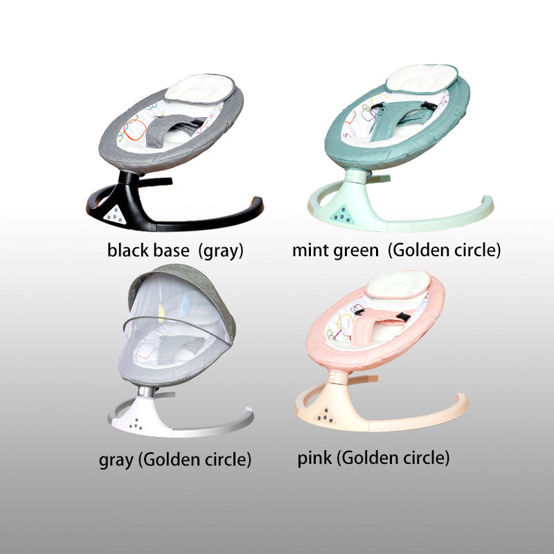 Cuna Mecedora Eléctrica Ajustable para Bebés – Con Bluetooth, Música y Control Remoto