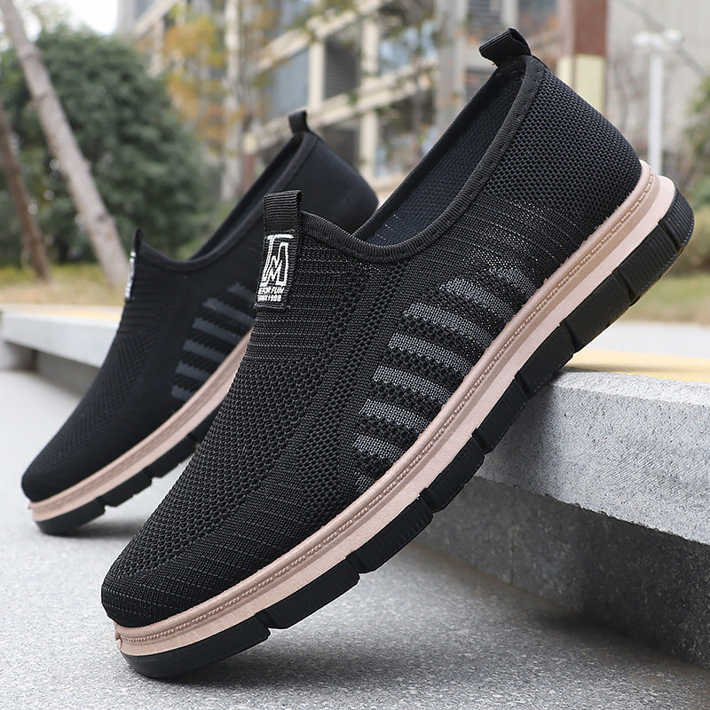 Zapatillas slip-on para hombre — Diseño casual con suela blanda y punta redonda