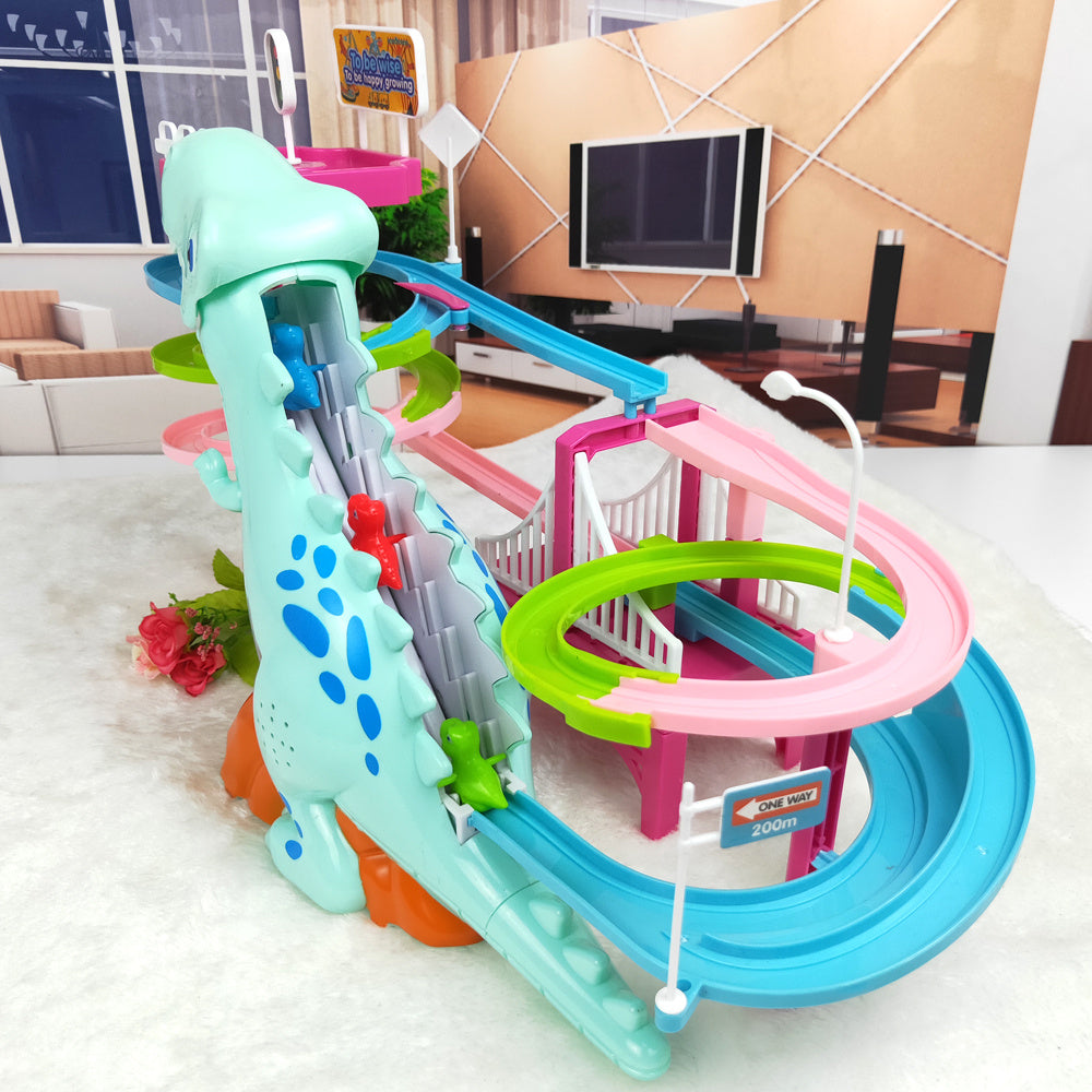 Dinosaurio Deslizante con Pista Musical y Luces – Juguete Infantil Educativo