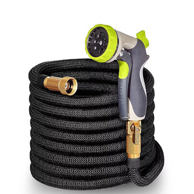 Manguera extensible de látex – Alta presión, multiusos y ligera con boquilla de aleación de zinc