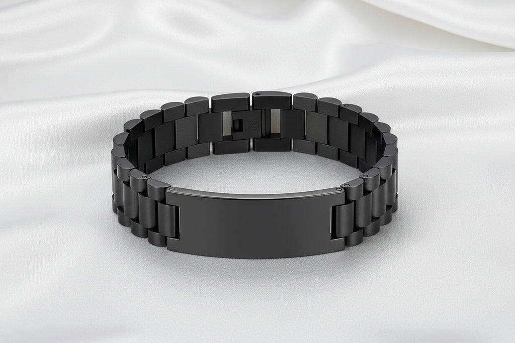 Brazalete de Acero Inoxidable Personalizado Masculino