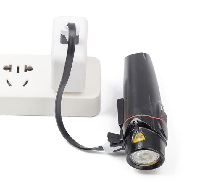 Luz frontal y trasera para bicicleta LED USB recargable – Potencia 350 lúmenes y diseño resistente