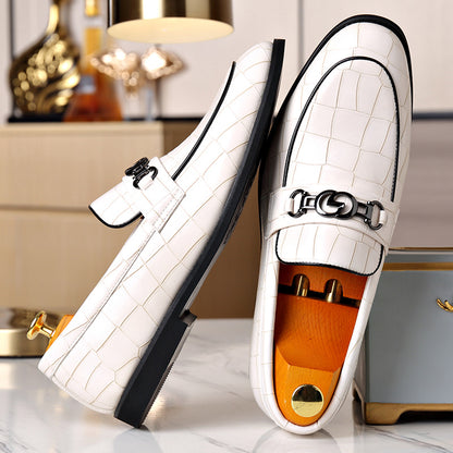 Mocasines casuales hombre – Hebilla metálica estilo juvenil