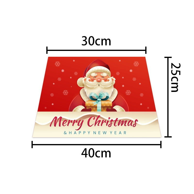 Falda decorativa multicolor para árbol de Navidad de tela no tejida de 40×25 cm para cubrir la base y mejorar la presentación