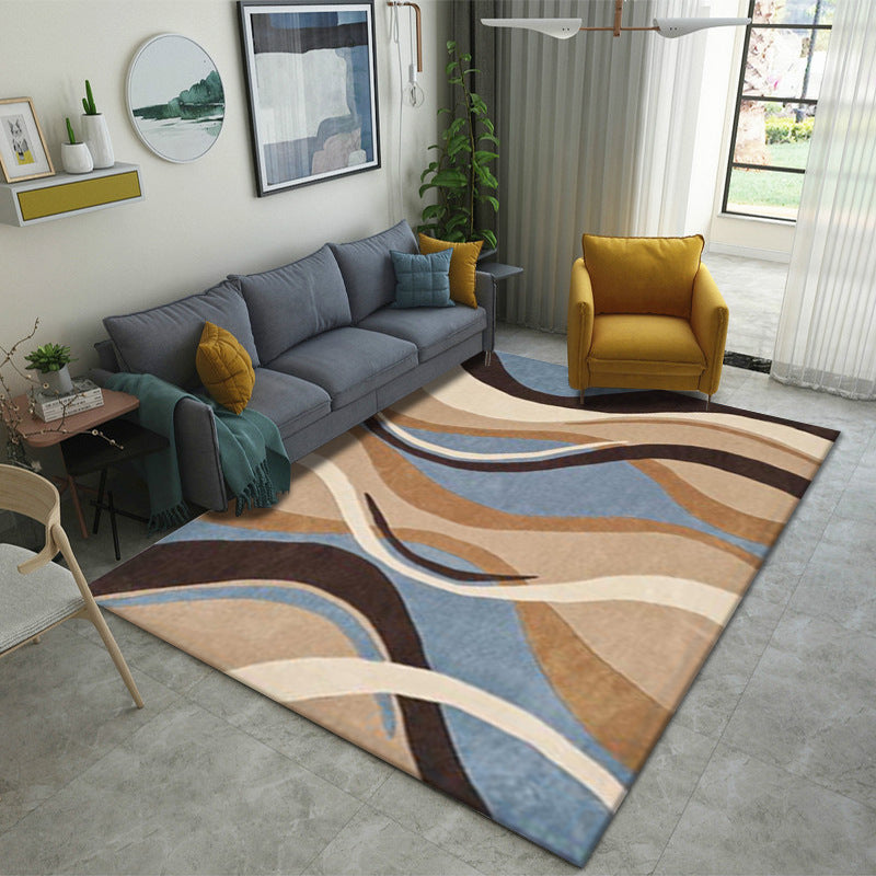 Alfombra moderna de lujo ligero — Diseño abstracto con degradado elegante