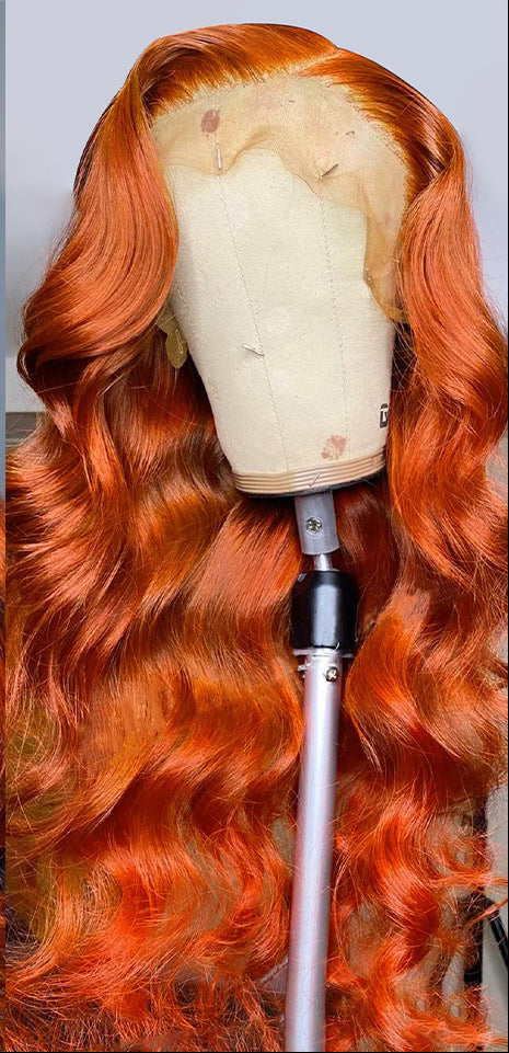 Peluca frontal de encaje de cabello humano 100 % natural con ondas suaves