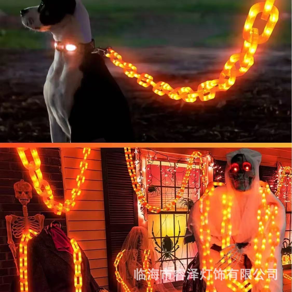 Guirnalda LED Impermeable – Cadena de Luces Decorativas de Halloween con Caja de Batería