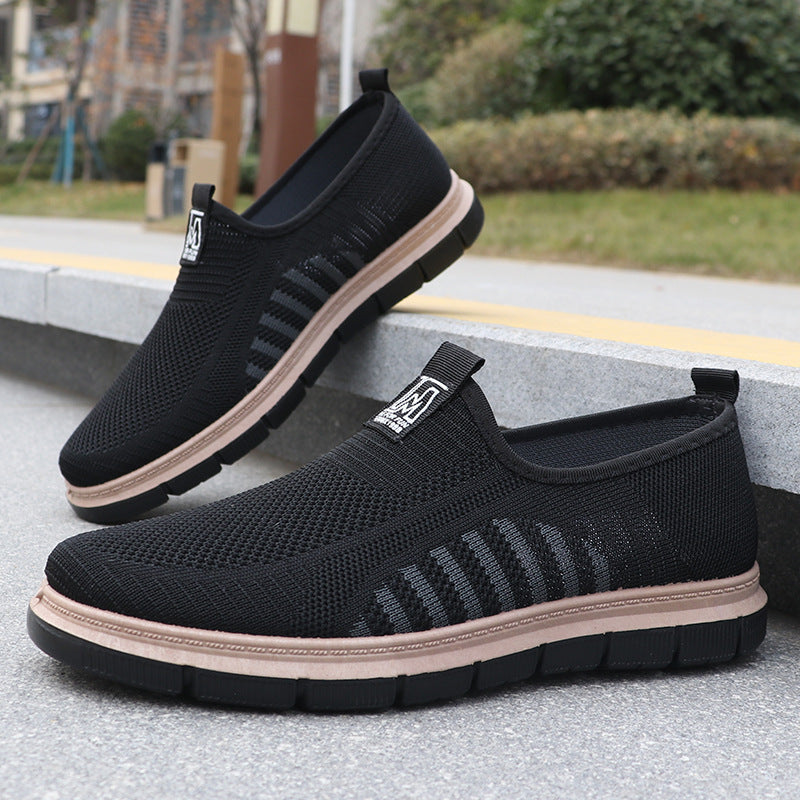 Zapatillas slip-on para hombre — Diseño casual con suela blanda y punta redonda