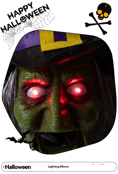 Bruja Eléctrica con Sensor de Sonido – Decoración Animada de Halloween