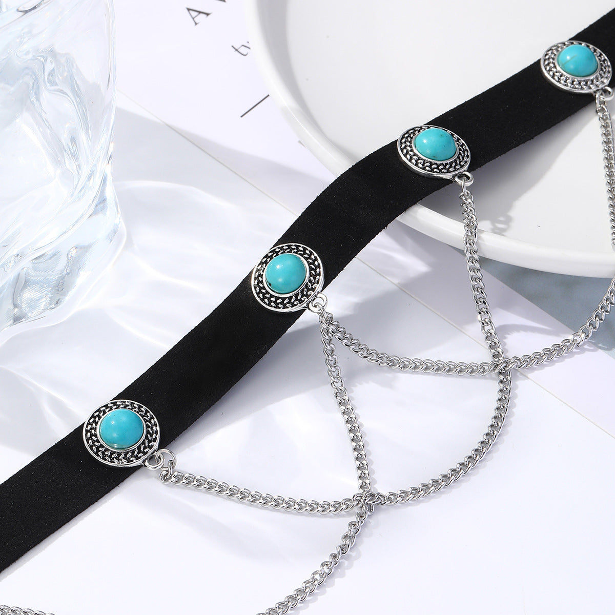 Collar Halloween con Colgante de Murciélago, Calabaza, Fantasma y Araña – Aleación de Zinc Galvanizada