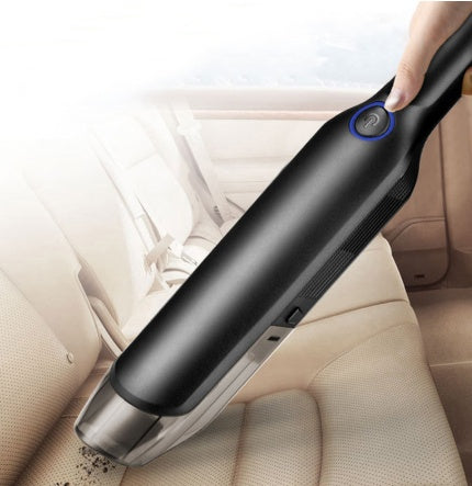 Aspiradora inalámbrica portátil de 5000 Pa con diseño compacto para limpieza rápida en coche y hogar.