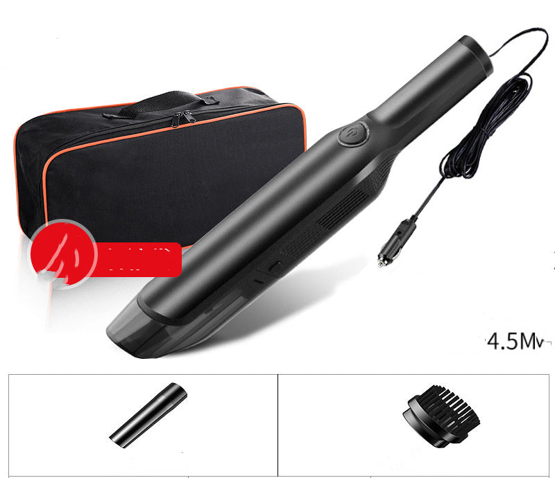 Aspiradora inalámbrica portátil de 5000 Pa con diseño compacto para limpieza rápida en coche y hogar.