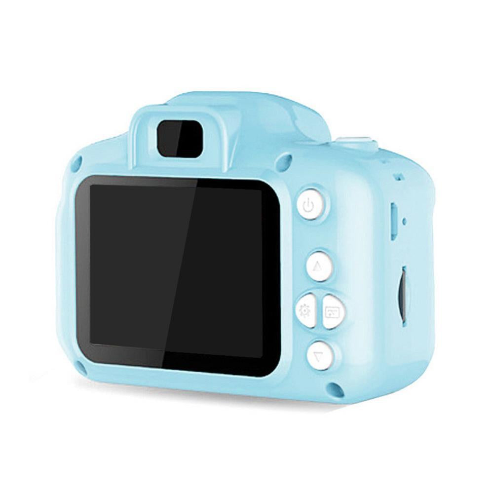 Cámara digital infantil impermeable con pantalla LCD de 2.3 pulgadas, 800 W píxeles y diseño resistente a golpes para fotos y vídeos.
