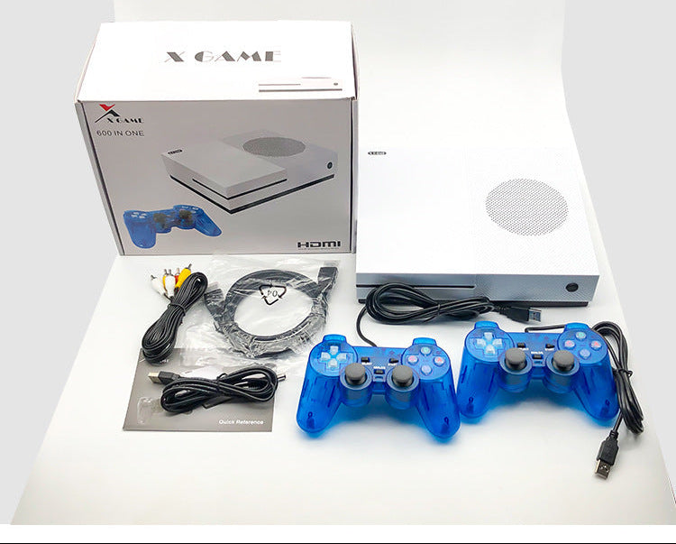 Consola arcade Xgame con mandos con cable y conexión HDMI para juegos retro.