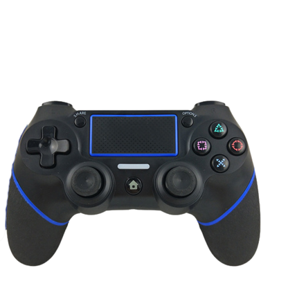 Mando inalámbrico Bluetooth para PS4 en ABS, con conexión USB estable y función de vibración, diseño ergonómico para juego preciso y uso prolongado.