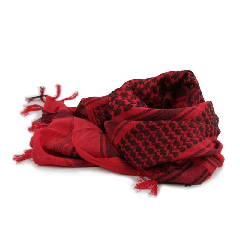 Pañuelo táctico árabe de algodón 100 % con diseño cuadrado ligero y transpirable en varios colores