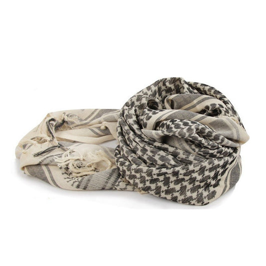 Pañuelo táctico árabe de algodón 100 % con diseño cuadrado ligero y transpirable en varios colores