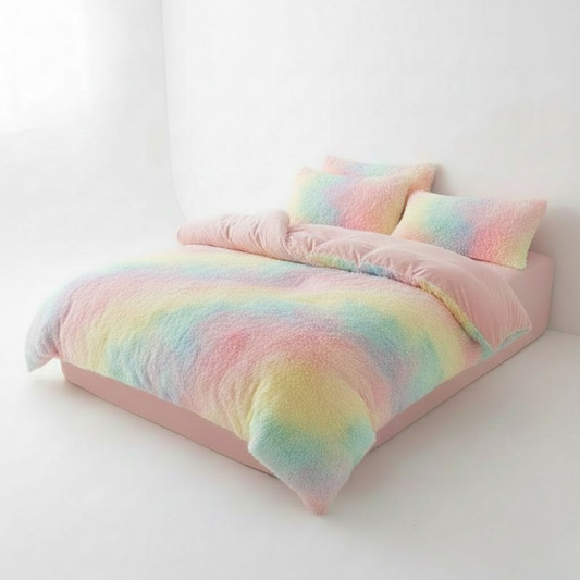 Edredón de Invierno de Doble Cara – Felpa de Visón y Terciopelo de Cristal