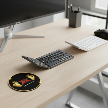 Teclado Bluetooth Plegable con Touchpad – Portátil, Inalámbrico y Recargable