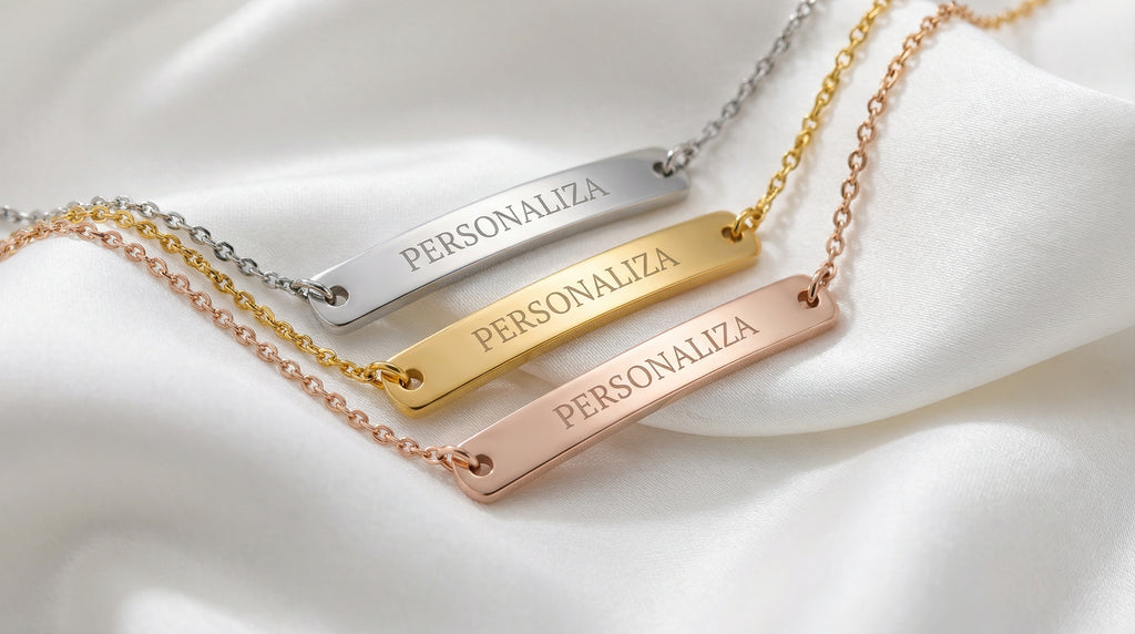 Pulsera de Placa Personalizable  Acero Inoxidable Premium