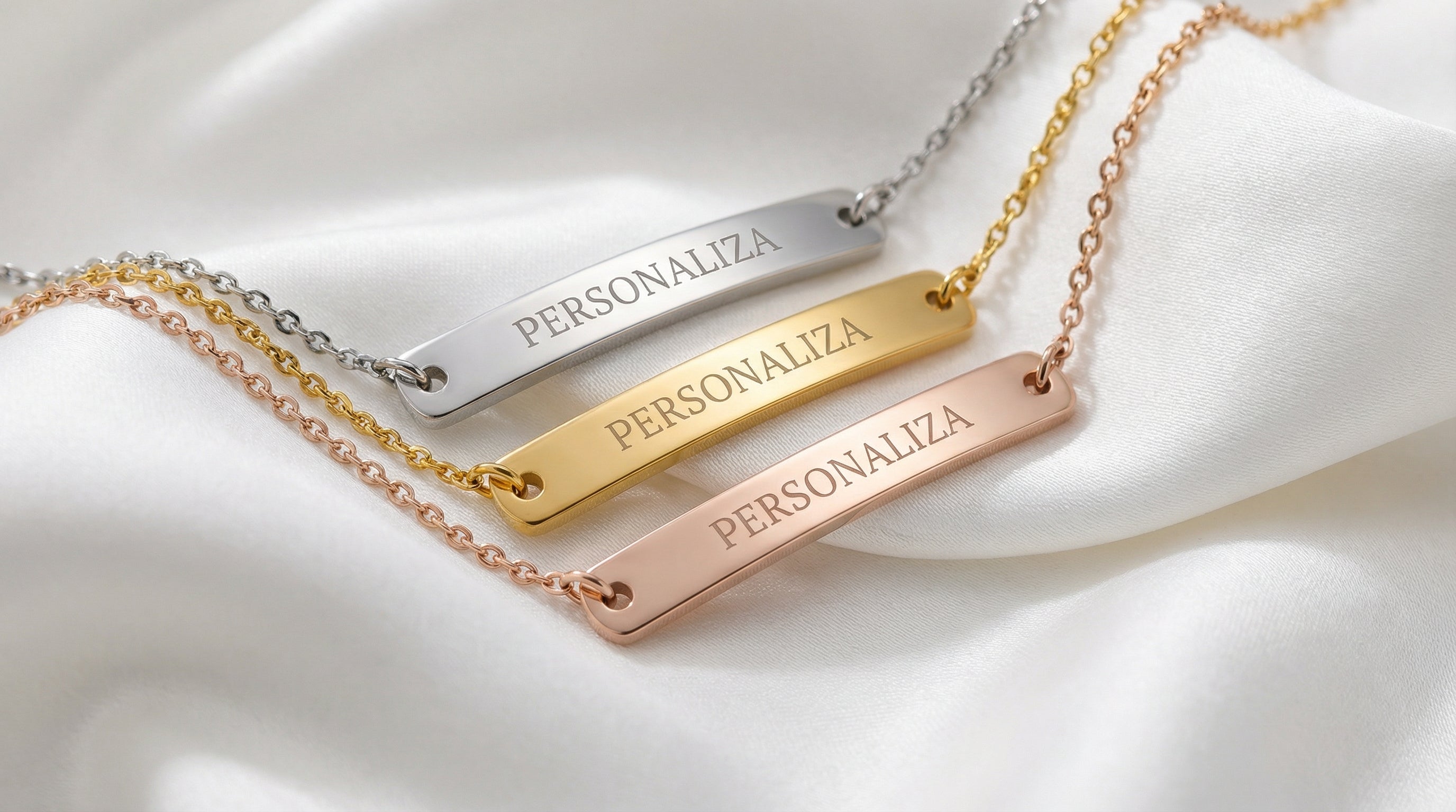 Pulsera de Placa Personalizable  Acero Inoxidable Premium
