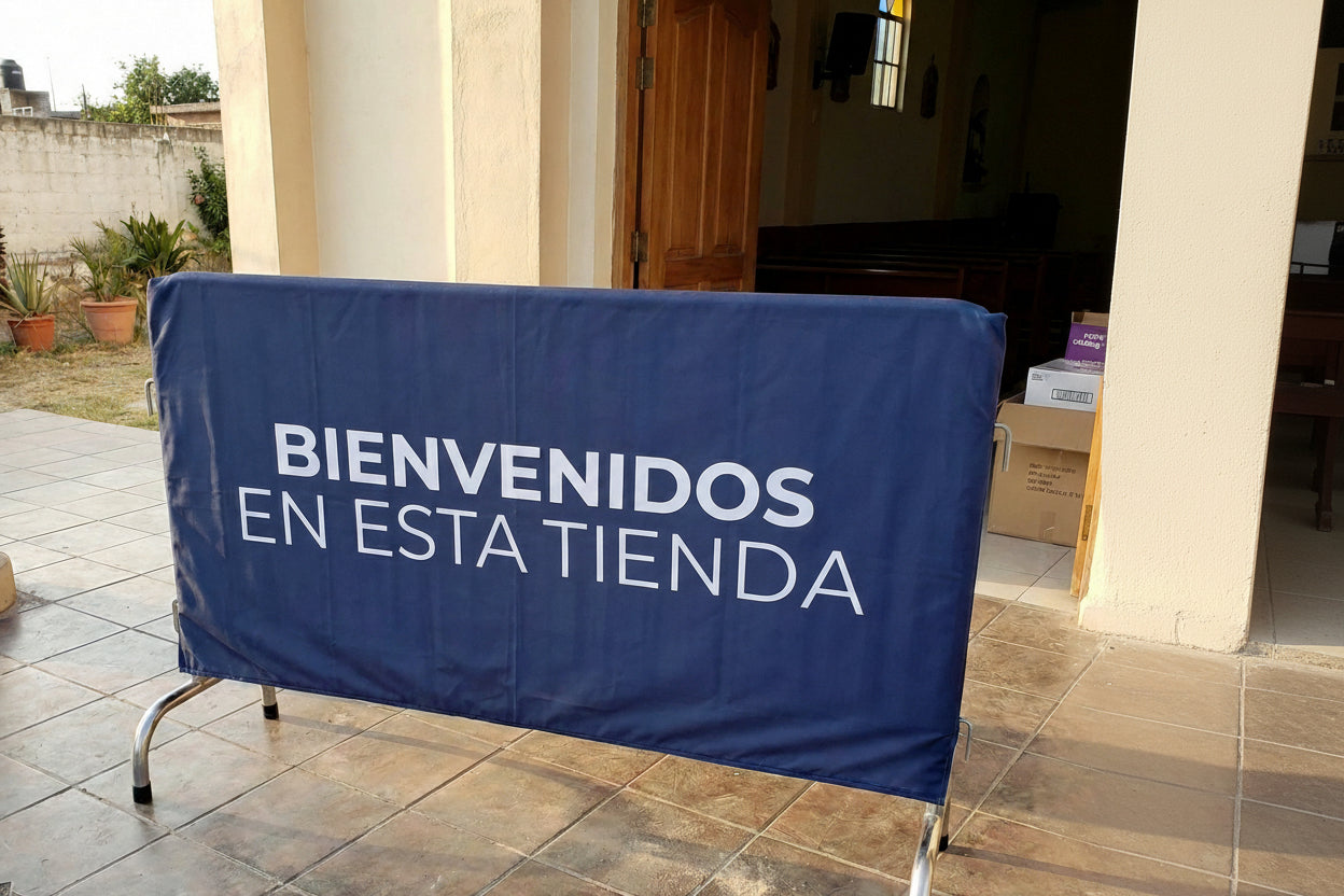 Fundas de Tela Personalizadas para Vallas y Guardarraíles