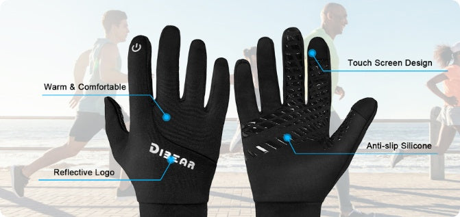 Guantes deportivos antideslizantes – Térmicos y elásticos para invierno